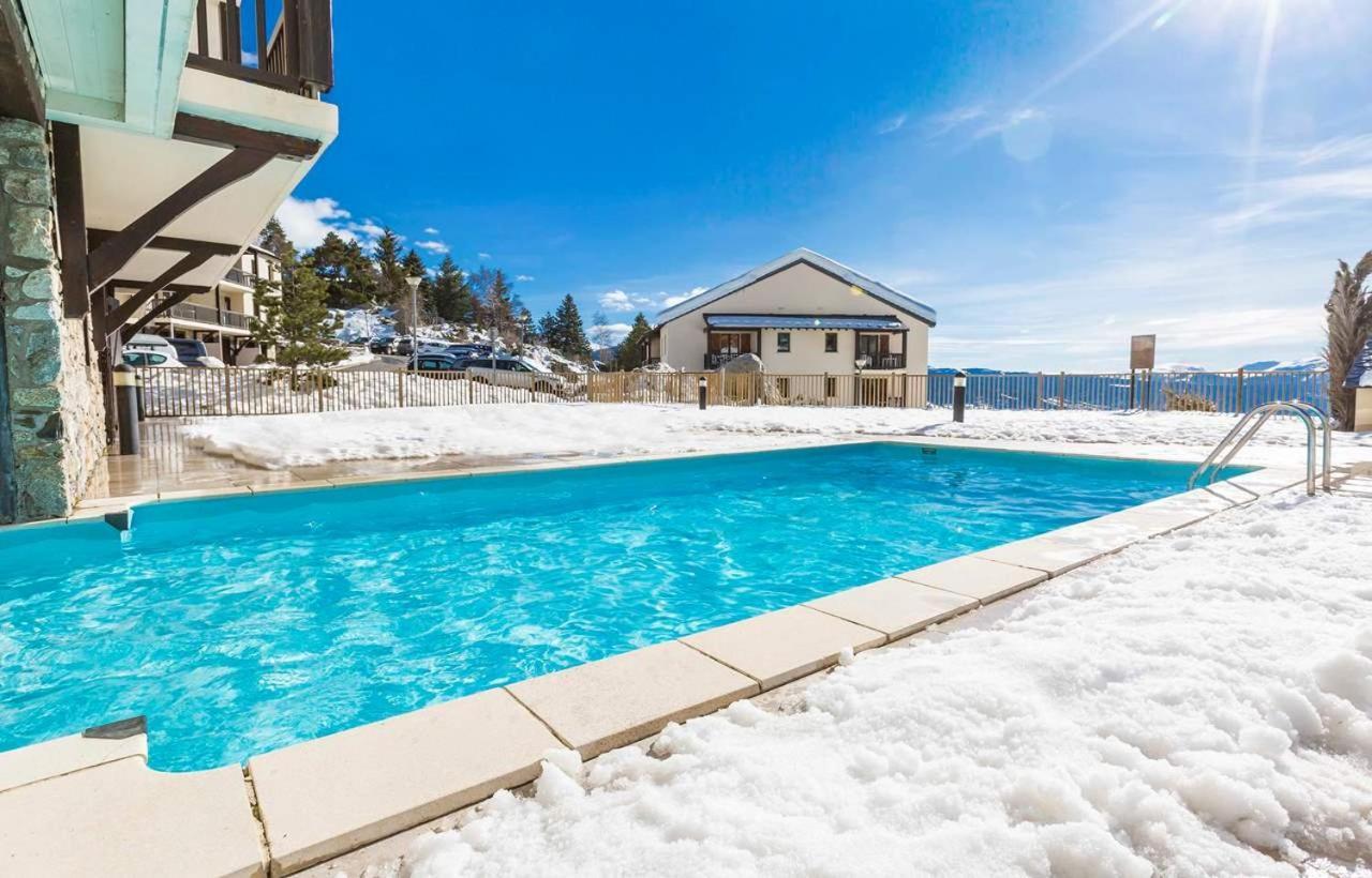 Charmant Studio Face Aux Pyrenees Font-Romeu-Odeillo-Via Ngoại thất bức ảnh